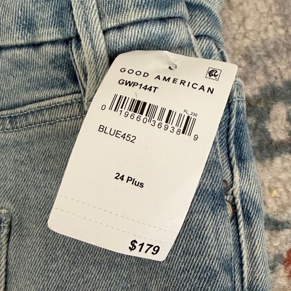 Good American Good Waist Palazzo jeans Size 24 Plus - Picture 4 of 8